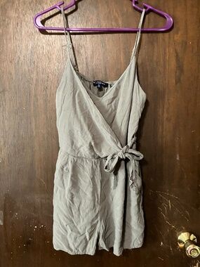 Lot of 2 army green rompers